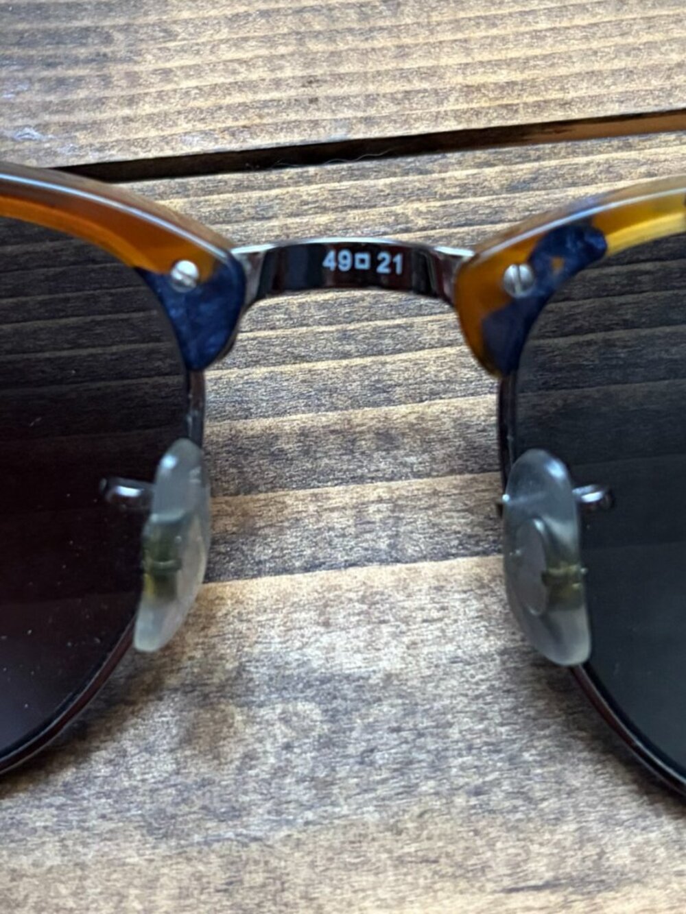 Ray-Ban Clubmaster RB3016 Square Sunglasses Tortoise Shell Black Glass - Picture 9 of 9